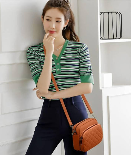 Stylish Women's Multicolor Crossbody Bag - 1 Pc