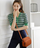 Stylish Women's Multicolor Crossbody Bag - 1 Pc