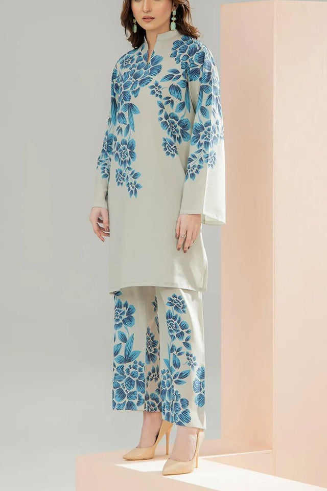 Women's Stitched Printed Shirt and Trouser Set - 2 Pcs