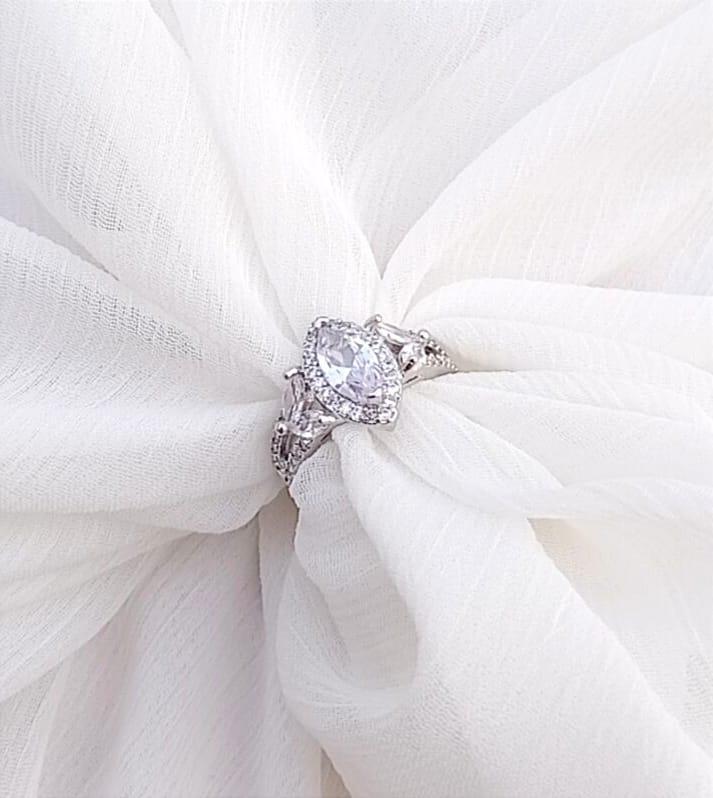 Modern Design Silver Plated Ring