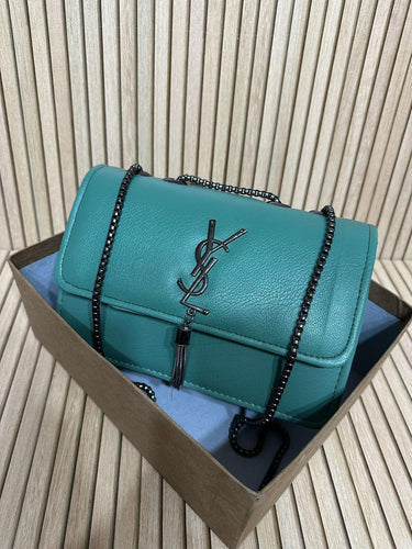 Women's Leather Crossbody Bag - 1 Pc Plain Design