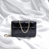 Girl's Stylish Black Crossbody Bag - 1 Pc