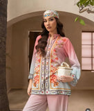 2 Pcs Women's Stitched Swiss Lawn Printed Shirt And Trouser