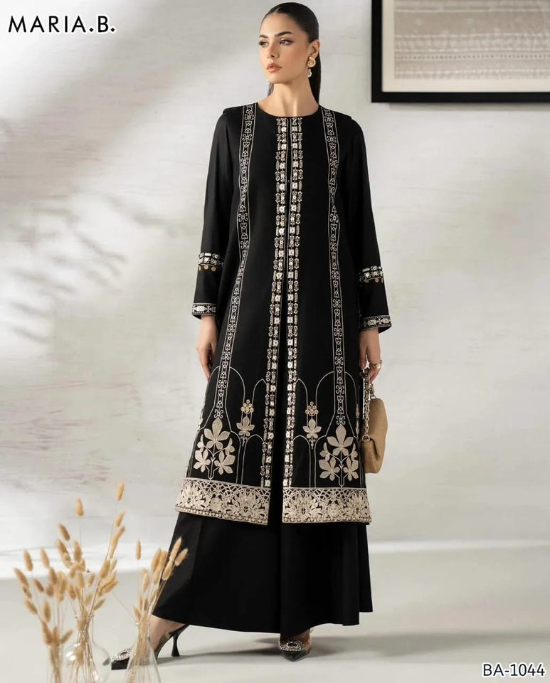 2 Pcs Women's Unstitched Embroidered Suit