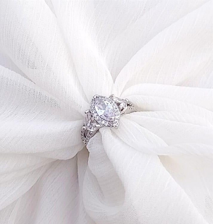 Modern Design Silver Plated Ring