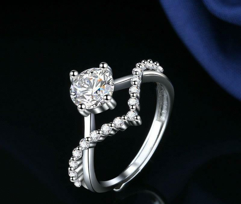 Crystal Diamond Ring