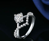 Crystal Diamond Ring